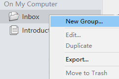 Create a new group in Inspire. 